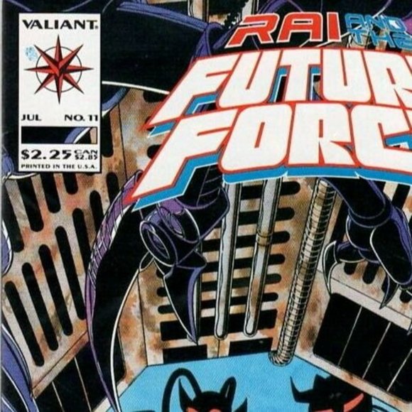 Comic Book Valiant July #11 U.S.A Printed Rai And The Future Force Vintage - Picture 7 of 10